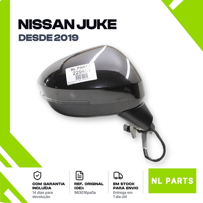 Espelho retrovisor Nissan Juke 963016PA0A Direito (2019 em diante)