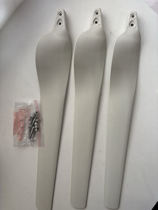 Nowe łopaty wirnika 58 cm zestaw 3 sztuki z mocowaniami