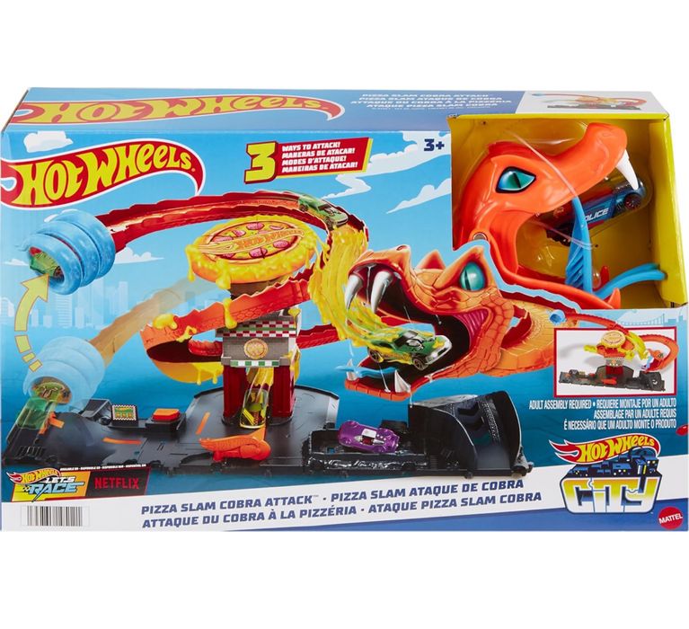 Hot Wheels City Pizza Slam Cobra Attack Playset кобра хот вілс