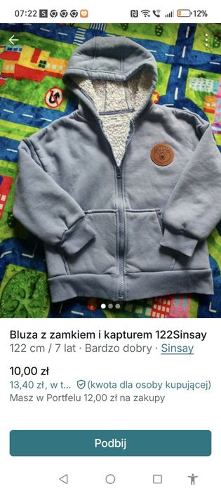 Bluza z futerkiem Sinsay 122