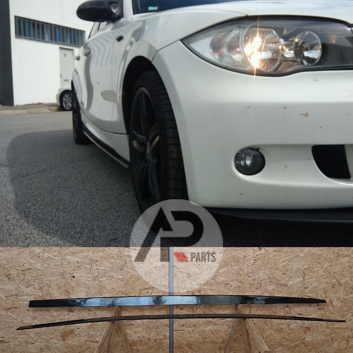 BMW serie 1 E81 E82 E87 E88 Laminas Laterais Preto brilhante Mperforma
