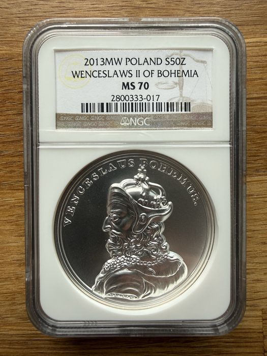 Skarby Stanisława Augusta – komplet NGC MS70 (MAX nota) – pełny zestaw