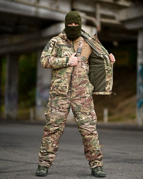 ‼️Зимовий утелпний костюм куртка та штани водонепроникний на підтяжках