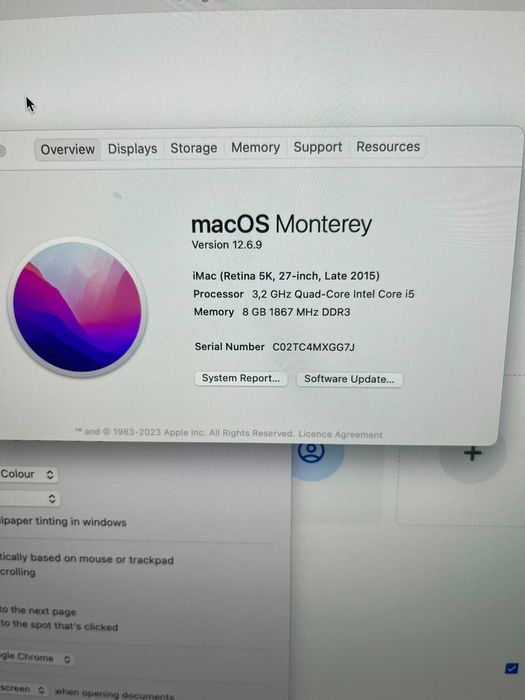 Apple iMac 27” Retina 5K Late 2015 | i5 | 8 GB RAM | 1 TB