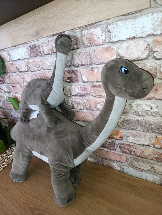 JÄTTELIK pluszak dinozaur, brontosaurus, diplodok maskotka duży i mały