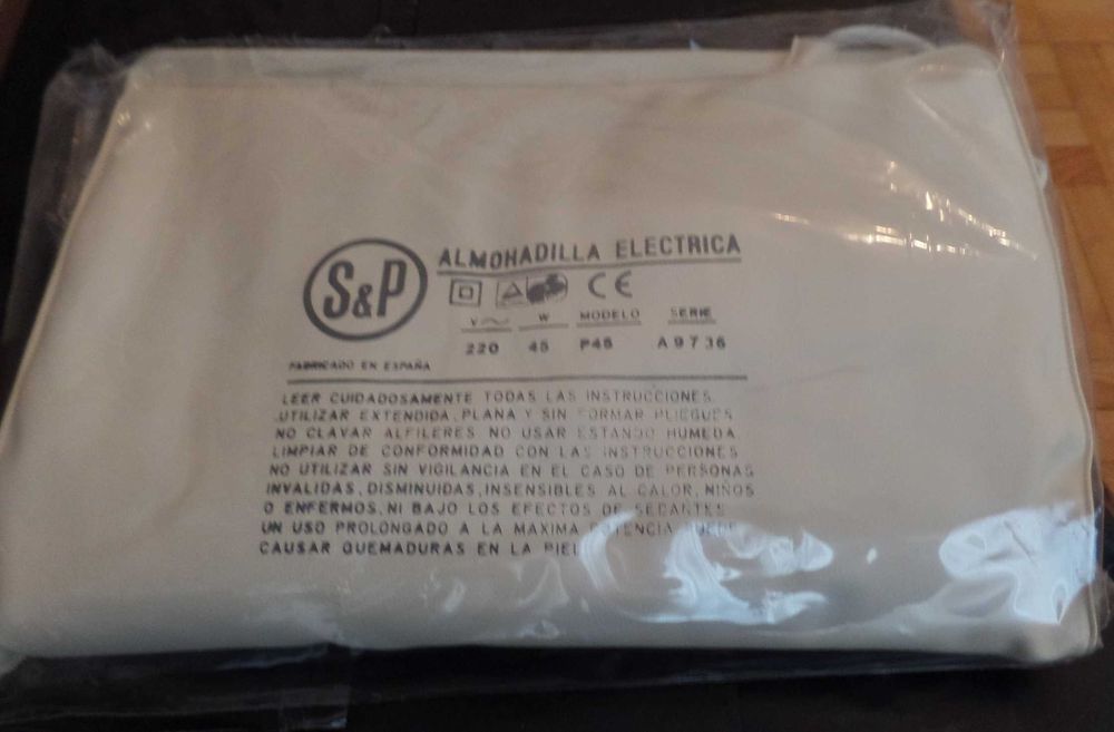 Almofada Elétrica Premium de calor localizado Nova