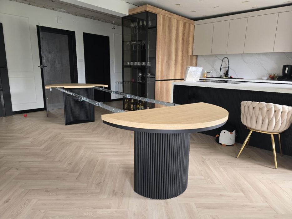 Stół okrągły lamel