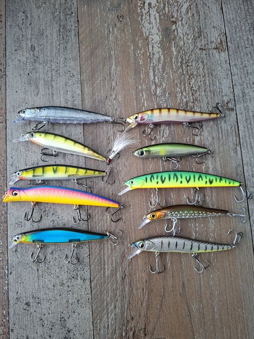 Zestaw 10 woblerów, twitche, twitch