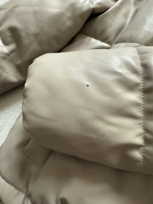 Куртка еко шкіра бежева House