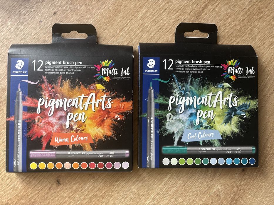 Cienkopisy Staedtler pigment brush pen Basic Colours