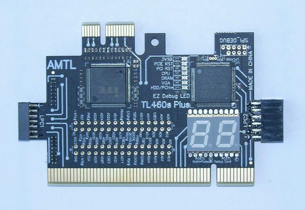 POST карта TL460s Plus PCI PCI-E LPC для перевірки материнськ. плат ПК