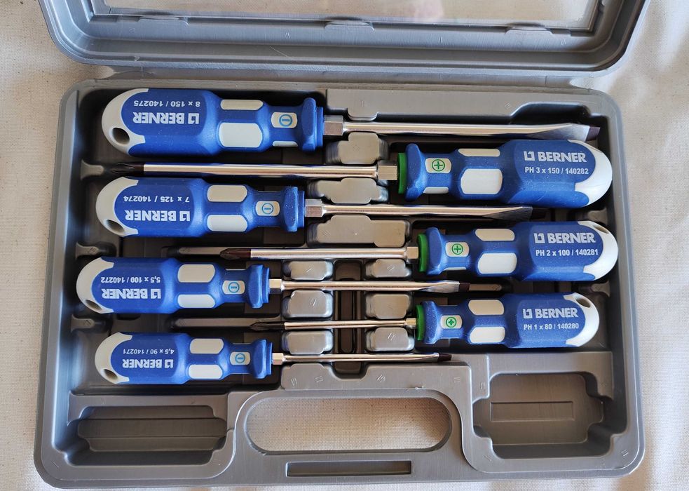 Conjunto de chaves de punho Fenda - PH, 7 pcs | NOVO