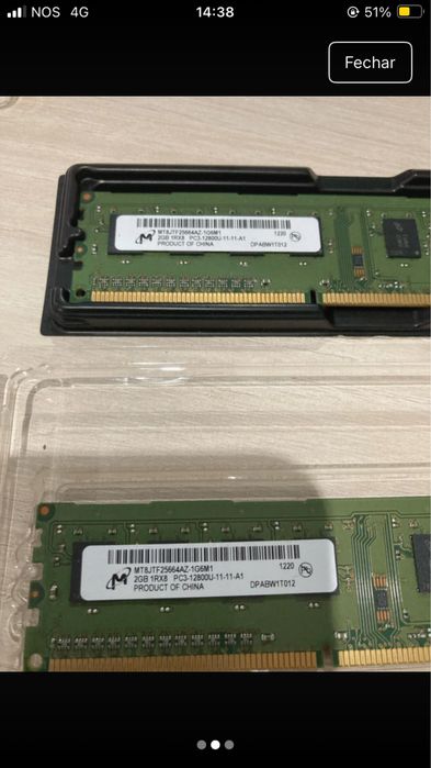 Memorias ram ddr3 1*4gb 2*2gb