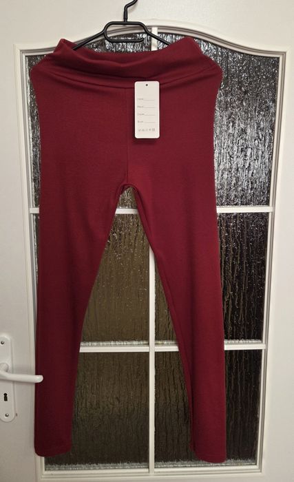 Legginsy Damskie Bordowe S/M 39