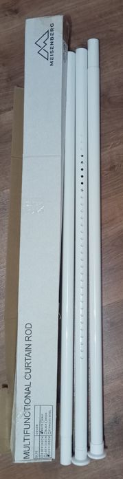 Karnisz biały rozporowy 310-360 cm