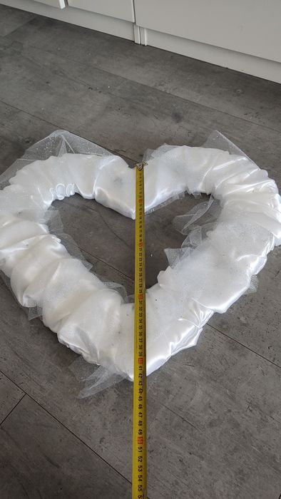 Serce dekoracyjne ślubne