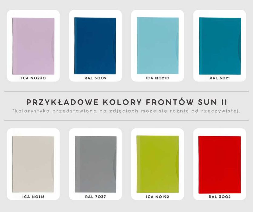 MK LAKIER Kuchnia SUN meble szafki kuchenne mat TRANSPORT wycena