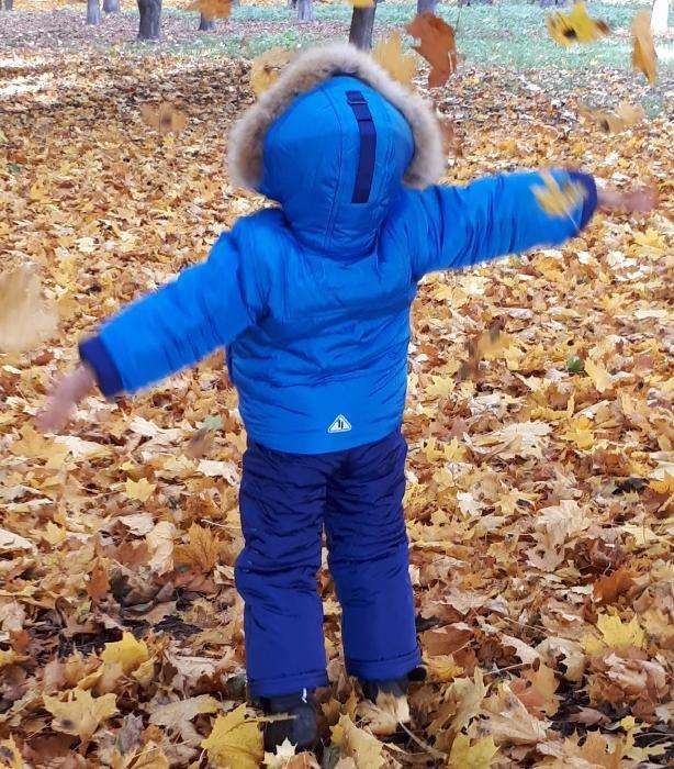 Зимова куртка комбінезон  5-6 р