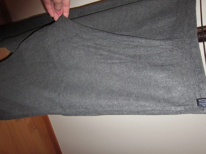 Calças de Senhora de Inverno Cinzentas de Fecho ao lado Tam 36-38 Usa