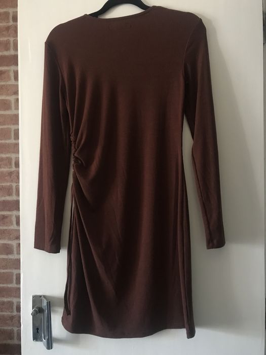 Vestido Lefties castanho novo (abertura de lado)