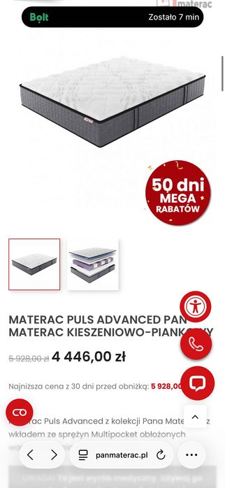 Materac puls panmaterac 180x200