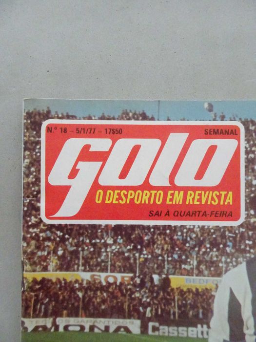 Antiga revista golo nº18 com poster e cromos