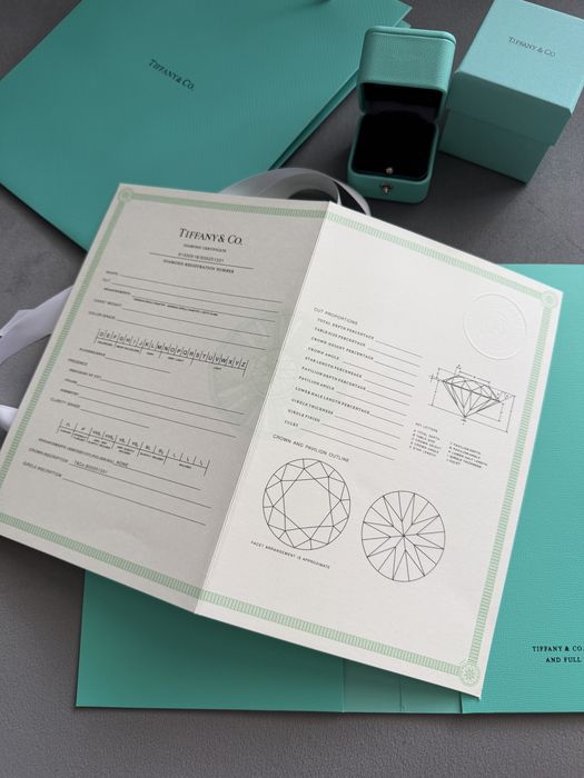 Коробка Тиффани Tiffany під обручальні парні каблучки