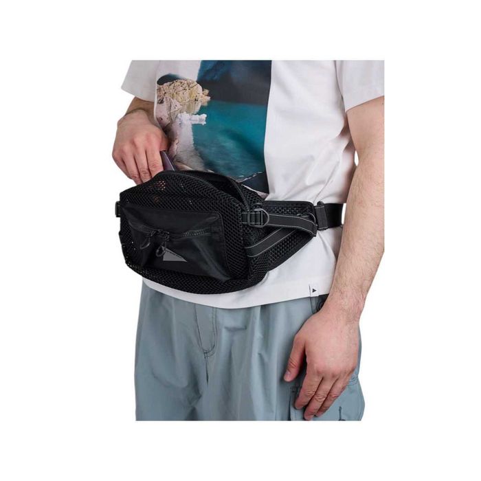Сумка And Wander 3D Mesh Waist Bag Black