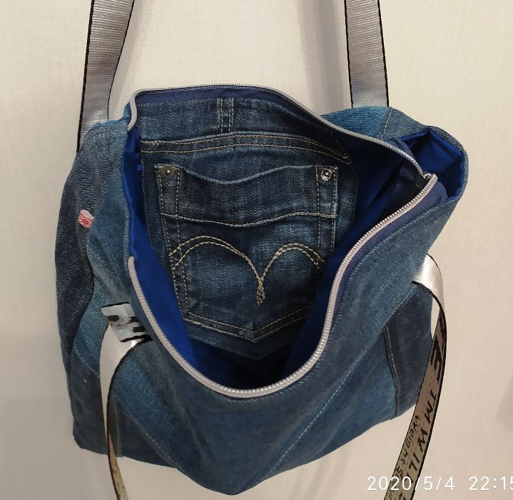Jeansowa torebka / prezent/handmade /681