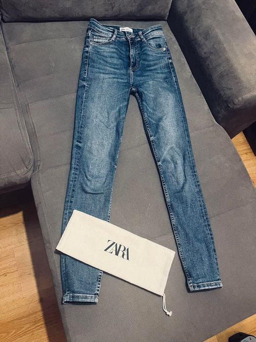 Zara rurki jeansy piękne spodnie 34 xs