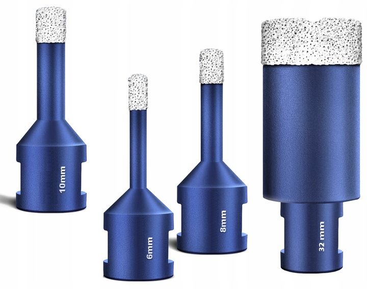 5x Otwornica Diamentowa Koronka Do Gresu M14 Zestaw