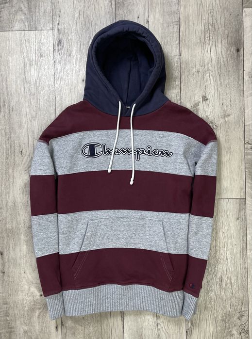 Champion кофта толстовка M размер на флисе балахон с принтом