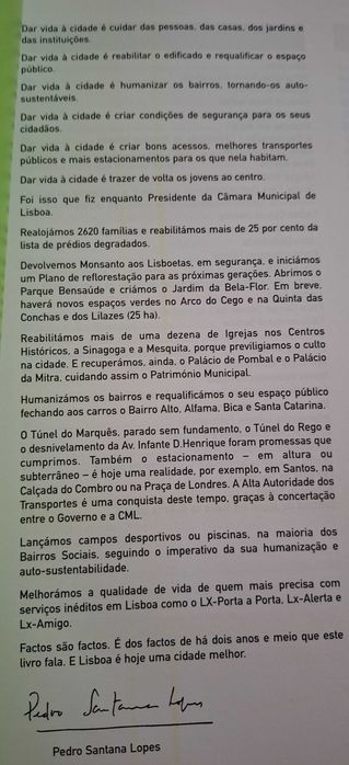 Câmara Municipal de Lisboa - Mandato de P. Santana Lopes