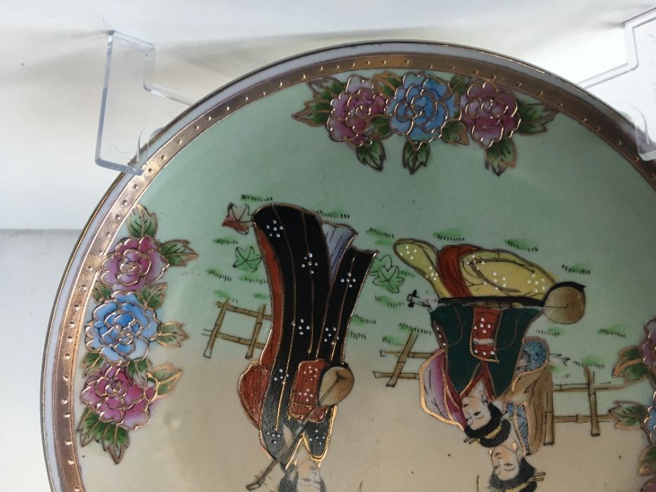 Prato japonês, Meiji cloisonné, Sec. XX