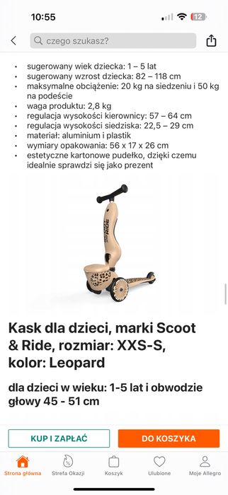 Hulajnoga SCOOT and RIDE