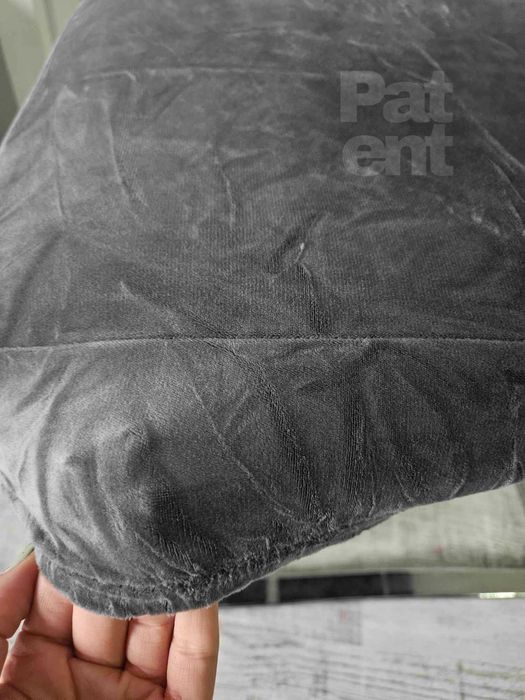 Pokrowce na krzesła miękkie welurowe komplet szare 4 sztuki