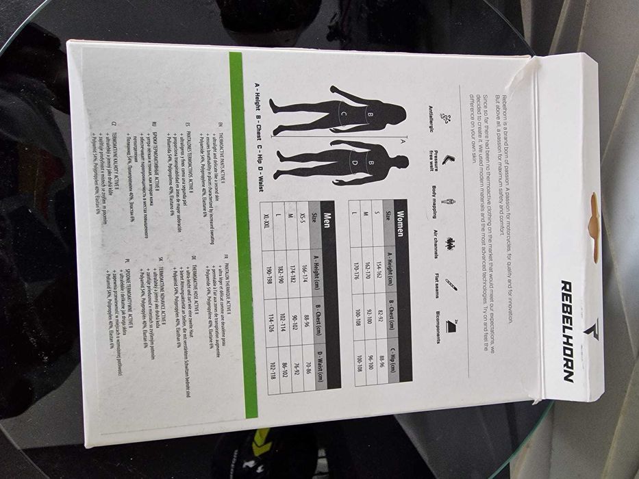 Spodnie motocyklowe termoaktywne Rebelhorn Active II Men GRATISY!