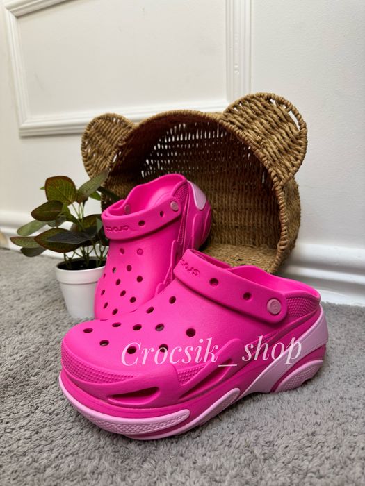 Жіночі крокси на платформі crocs Bubble Crush Clog