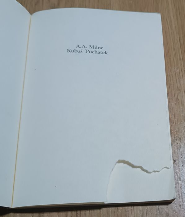 Kubuś Puchatek - S.A. Milne.wydsnie z 1987 r
