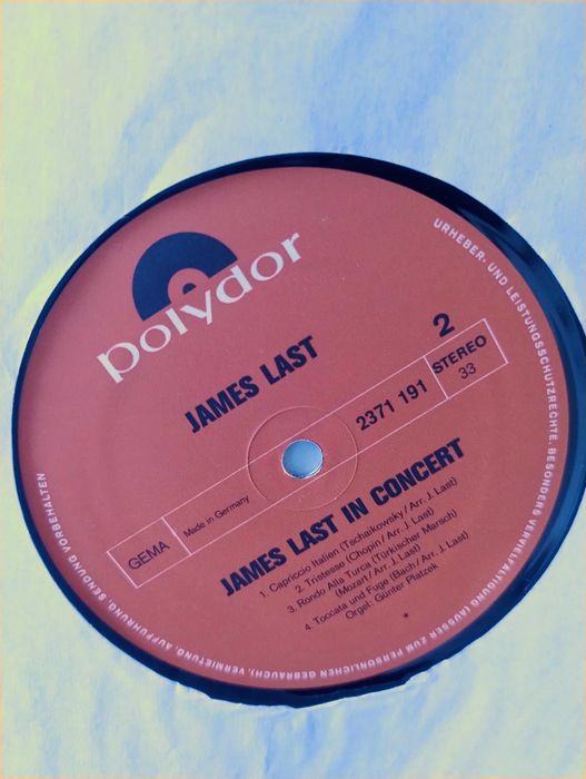 LP James Last - In Concert; vinyl