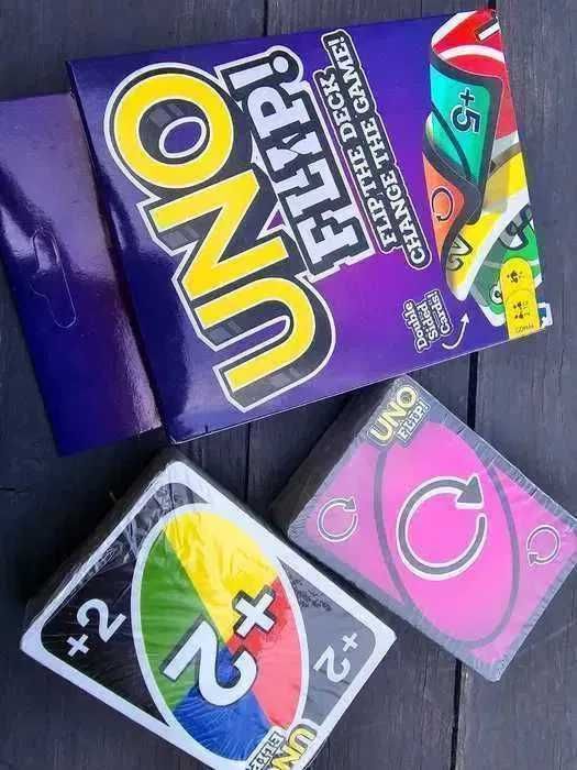 Uno Flip ekstra gra karciana dla dzieci nowa karty do gry