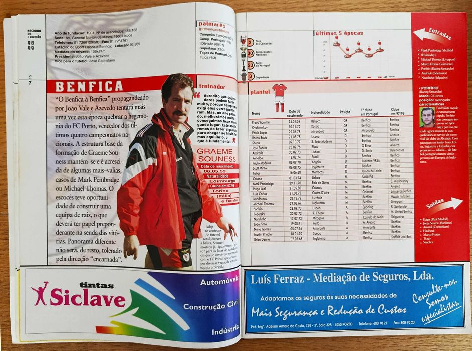 Revista O Jogo época 1998-99