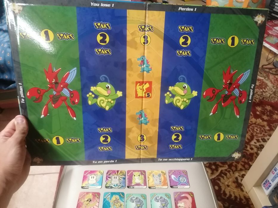 Pack Staks + Tabuleiro de jogo Pokemon