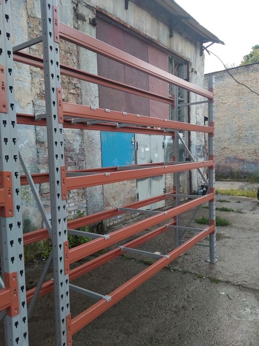 Продам полочный стеллаж б/у, складской стеллаж б.у, стеллажи, стелажі
