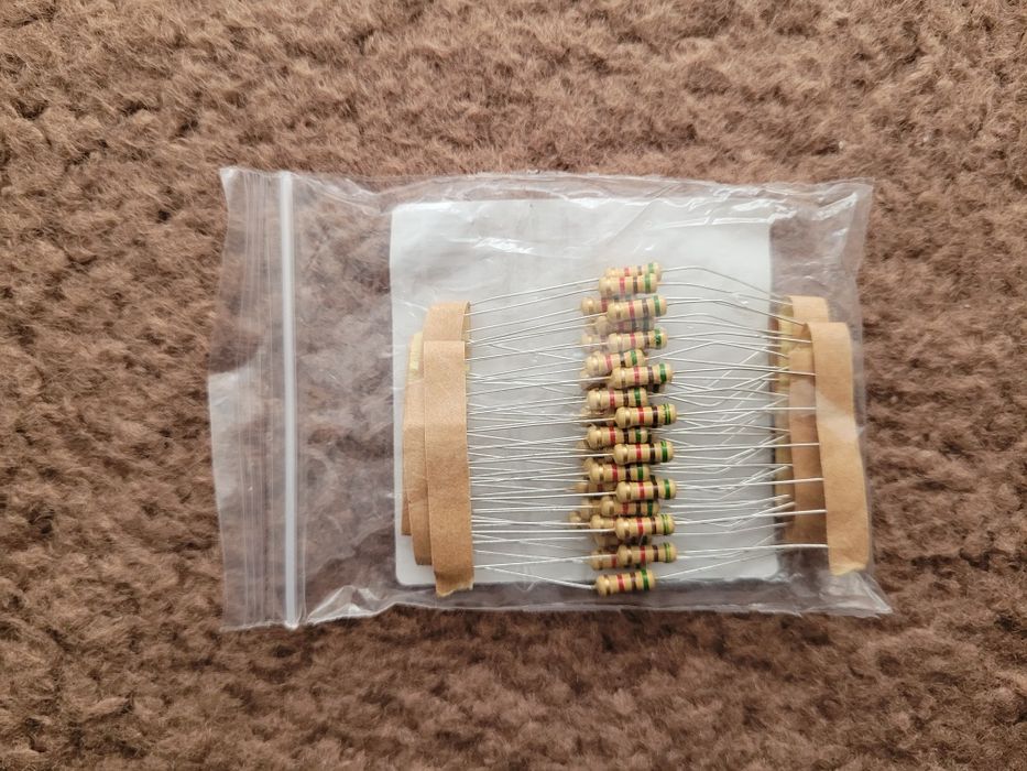 Rezystor węglowy 5,1 k ohm, 0,5 W, 1%, 40 szt.