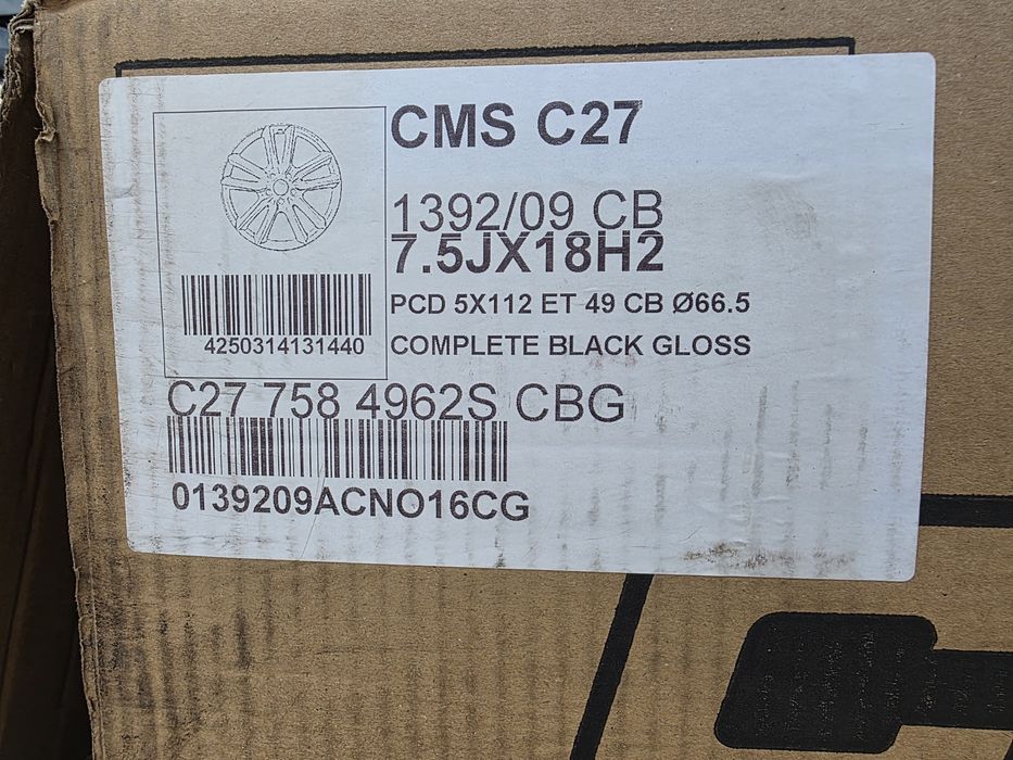 Нові легкосплавні диски CMS 5*112 R18