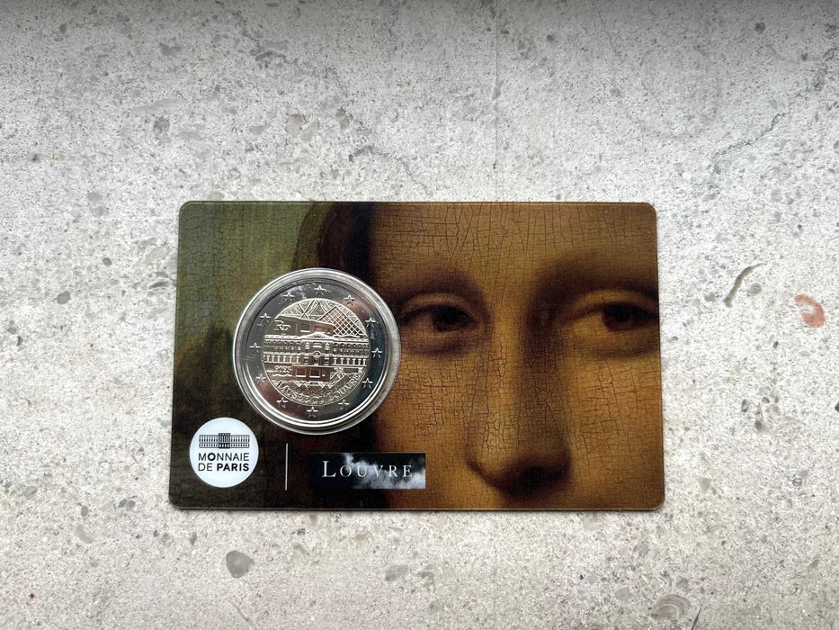 2 Euro Coincard France 2025 - Louvre Museum - Mona Lisa