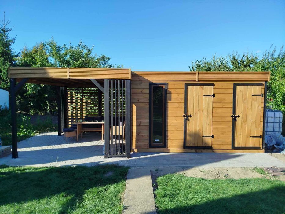 PREMIUM Nowoczesny domek narzędziowy "Bocian"/Altanka/Altana 3x6m