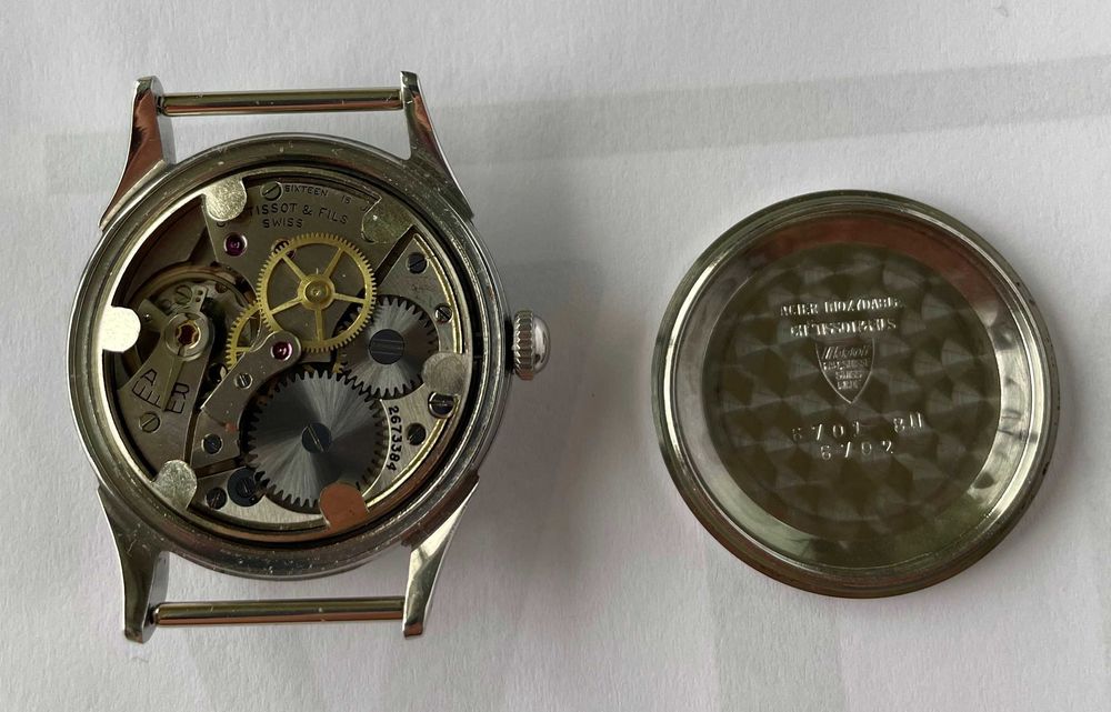 Relógio vintage Tissot corda manual 1950s