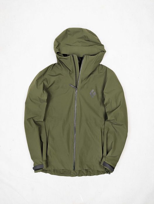 Black Diamond zielona khaki kurtka gore tex M softshell